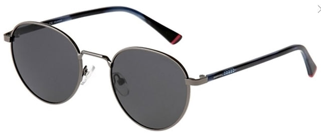 DESPADA DS 2126 C 1 full-rimmed round metal glasses in silver, showcasing a stylish unisex design.