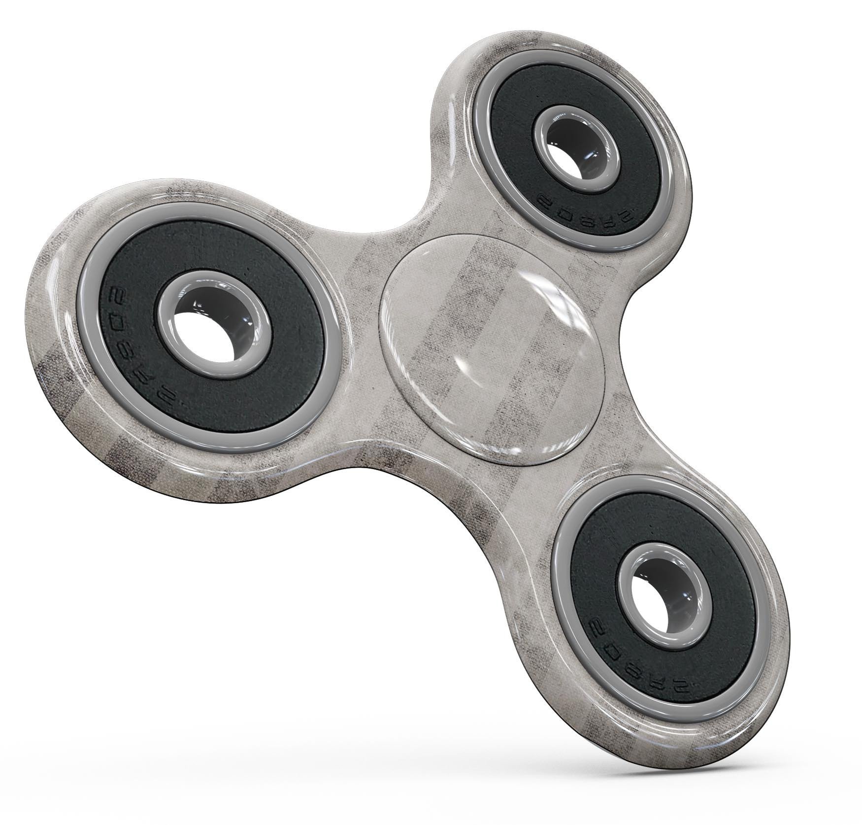 Disappearing Black and White Vertical Stripes Full-Body Fidget Spinner skin showcasing a stylish design with a premium vinyl finish.