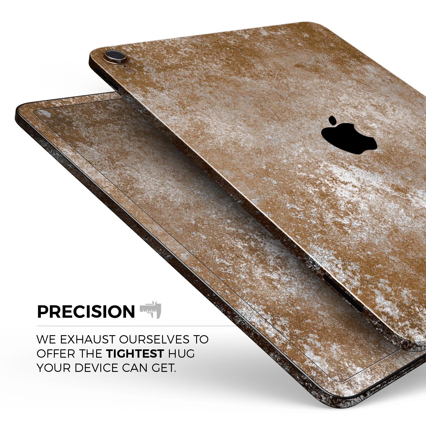 Distressed Silver Texture skin decal for Apple devices, showcasing a sleek design and premium quality finish.