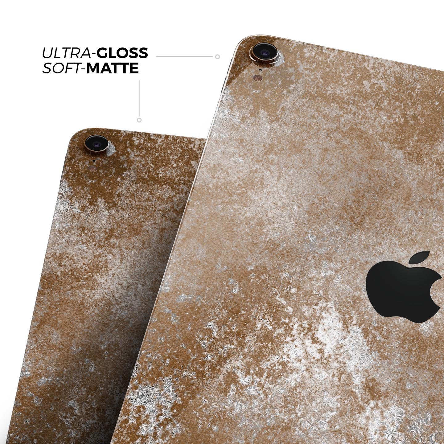 Distressed Silver Texture skin decal for Apple devices, showcasing a sleek design and premium quality finish.