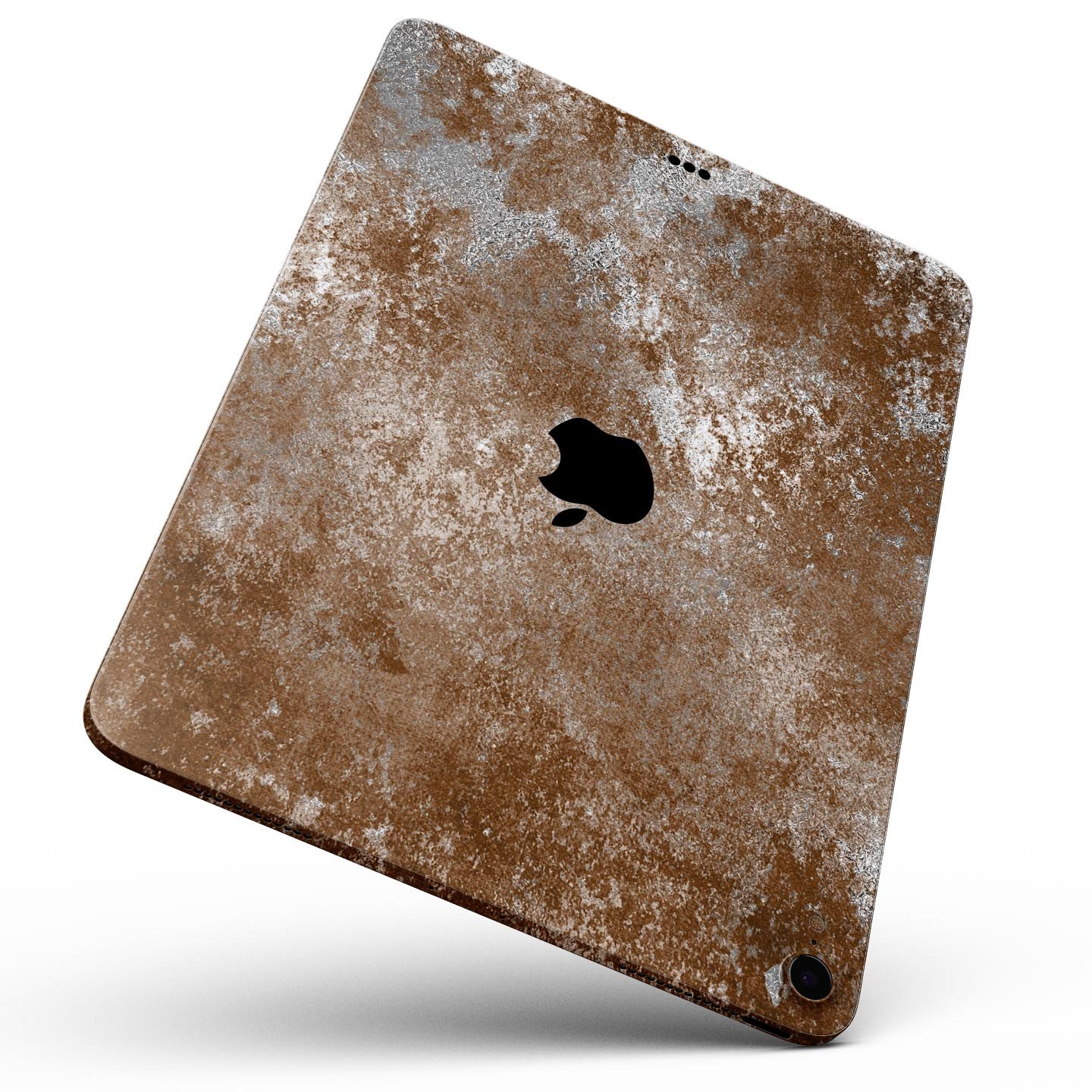 Distressed Silver Texture skin decal for Apple devices, showcasing a sleek design and premium quality finish.