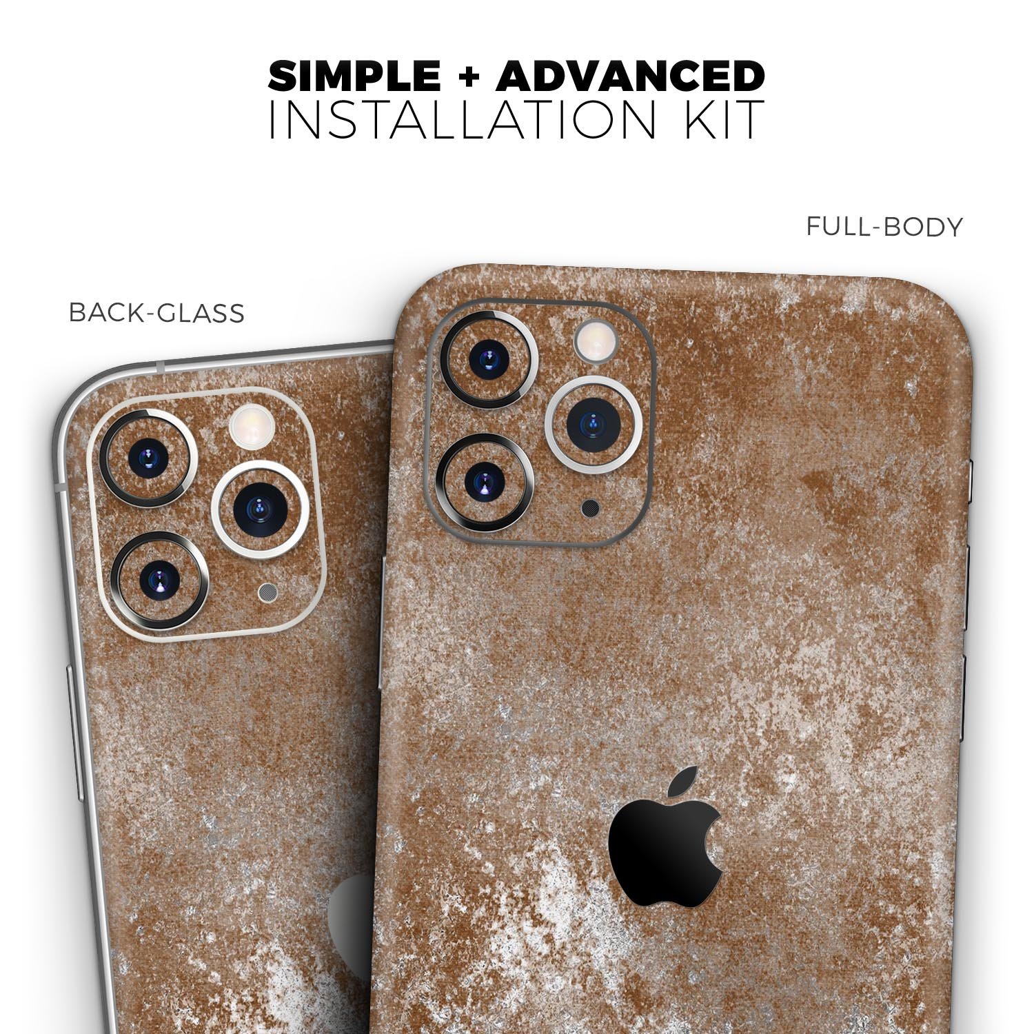 Distressed Silver Texture skin for Apple iPhone, showcasing a sleek design and premium vinyl material.