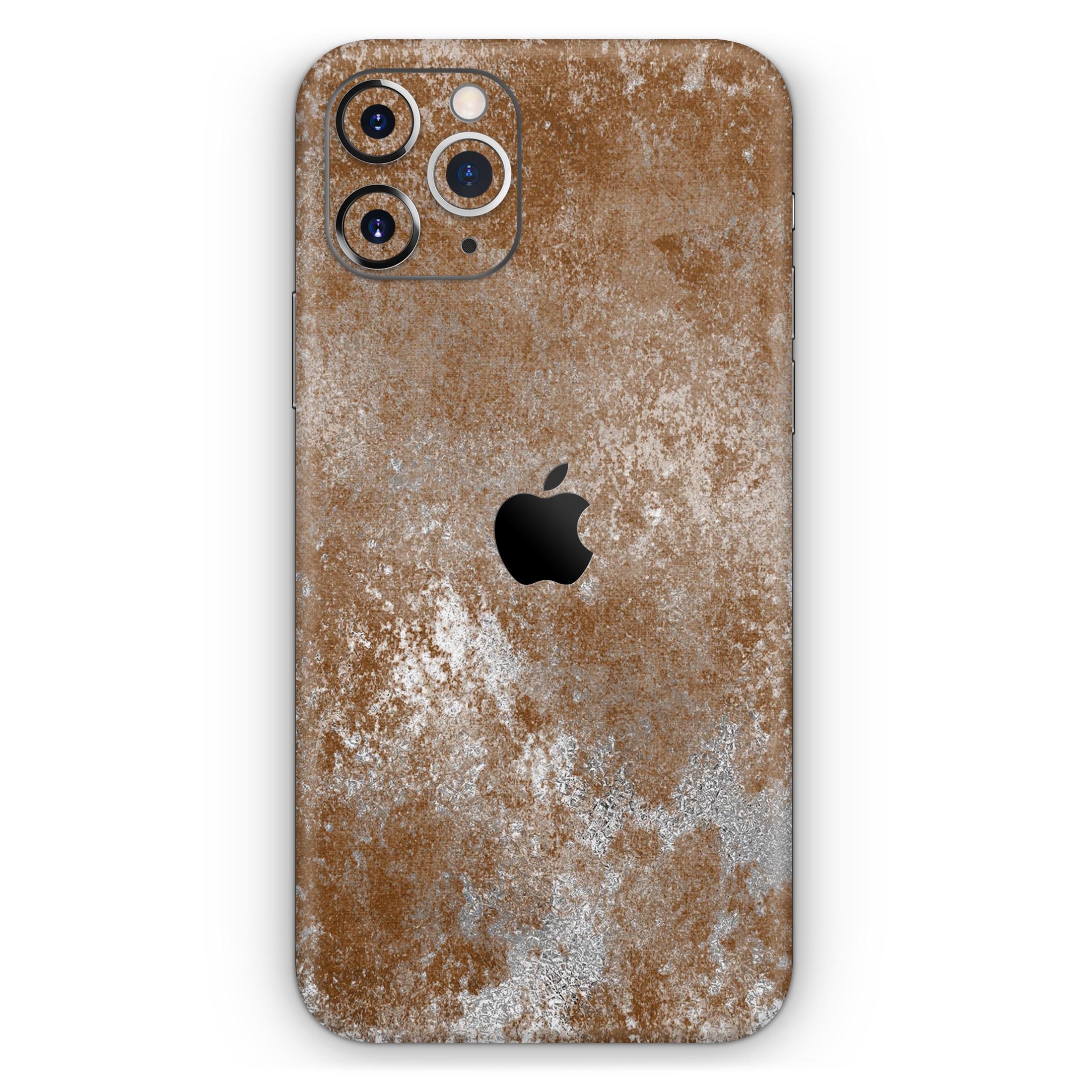 Distressed Silver Texture skin for Apple iPhone, showcasing a sleek design and premium vinyl material.