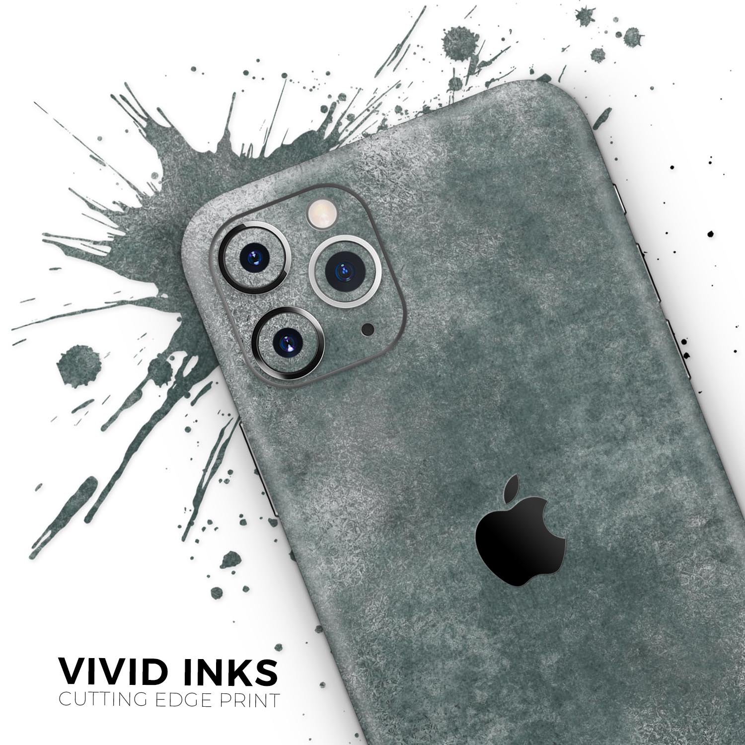 Distressed Silver Texture skin for Apple iPhone 11, showcasing a sleek design and premium finish.