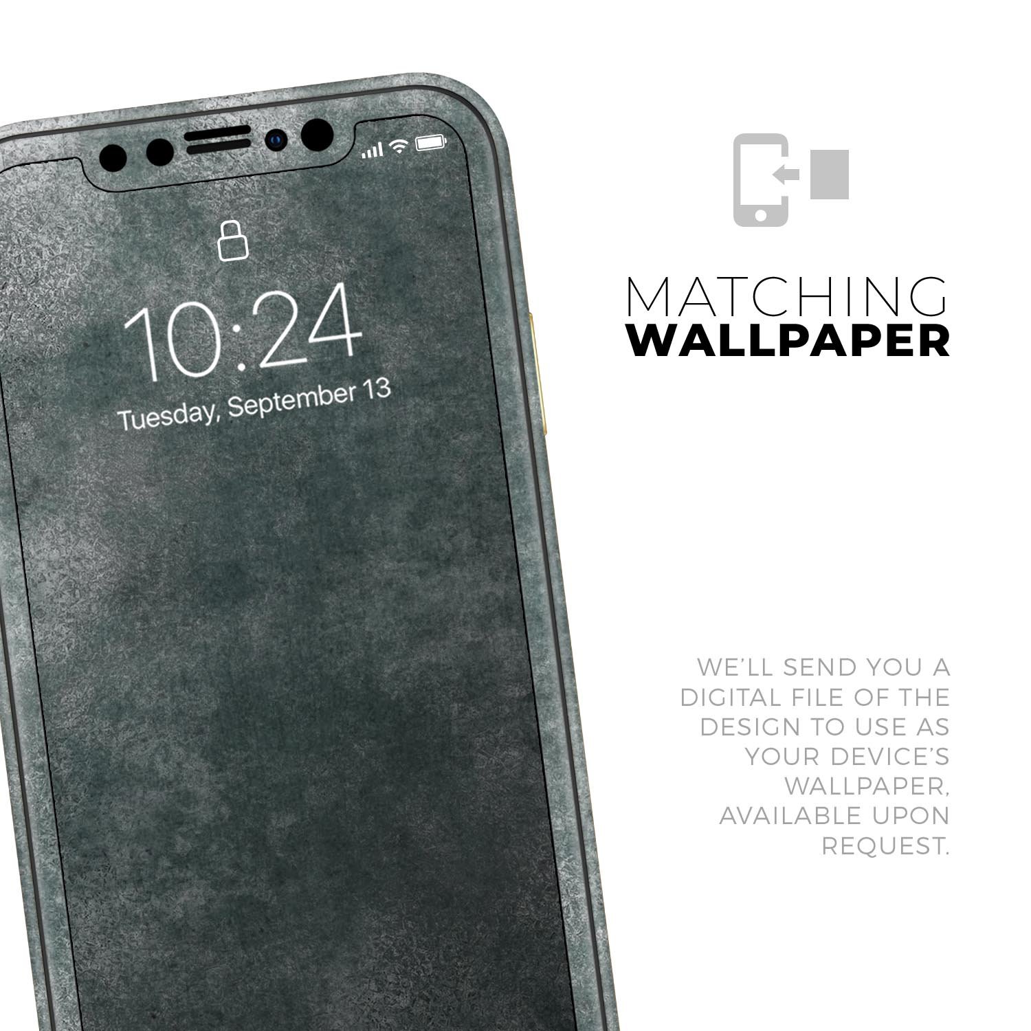 Distressed Silver Texture skin for Apple iPhone 11, showcasing a sleek design and premium finish.