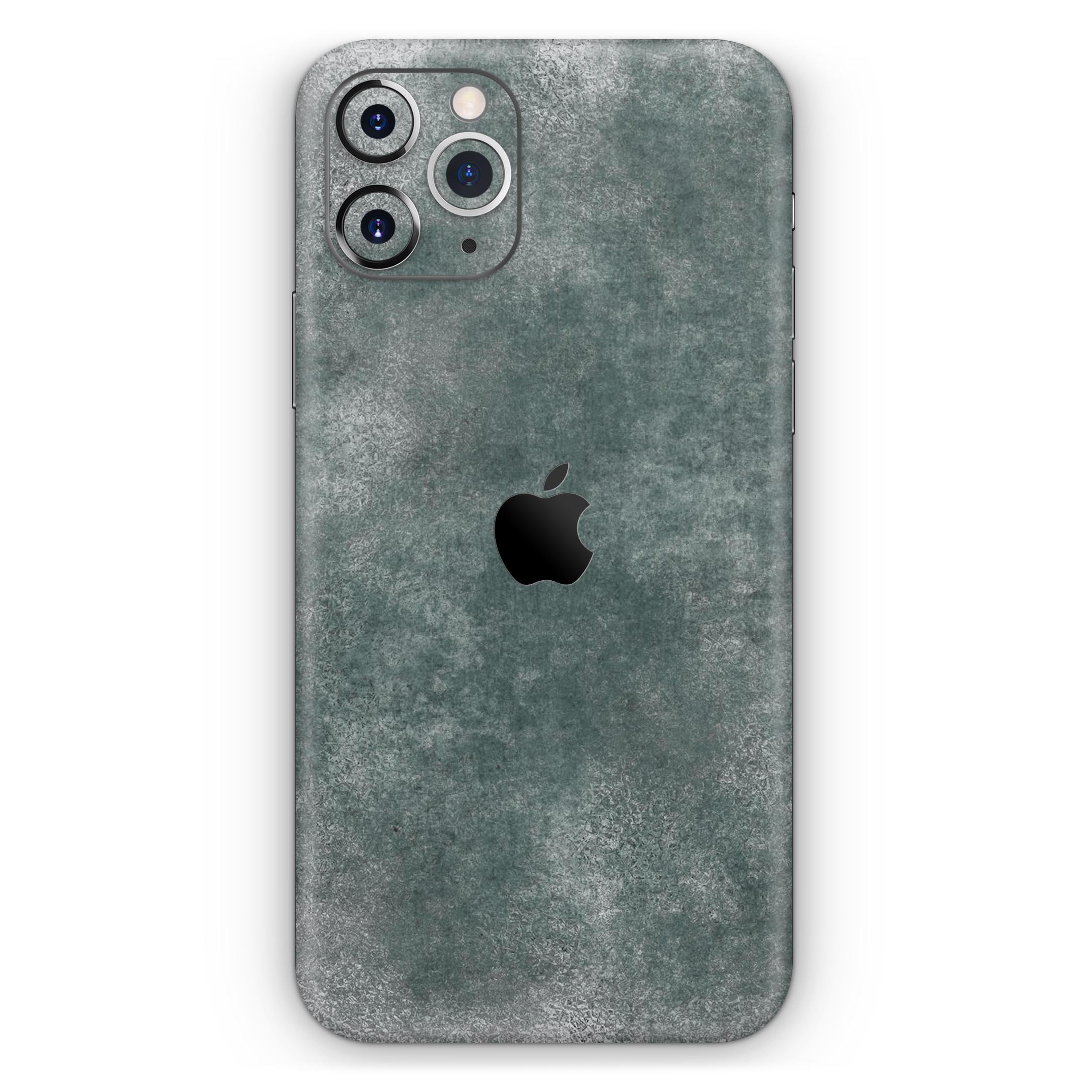 Distressed Silver Texture skin for Apple iPhone 11, showcasing a sleek design and premium finish.