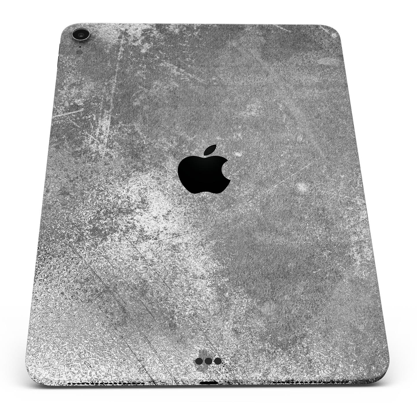 Distressed Silver Texture skin decal for Apple iPad, showcasing a sleek design and premium finish.