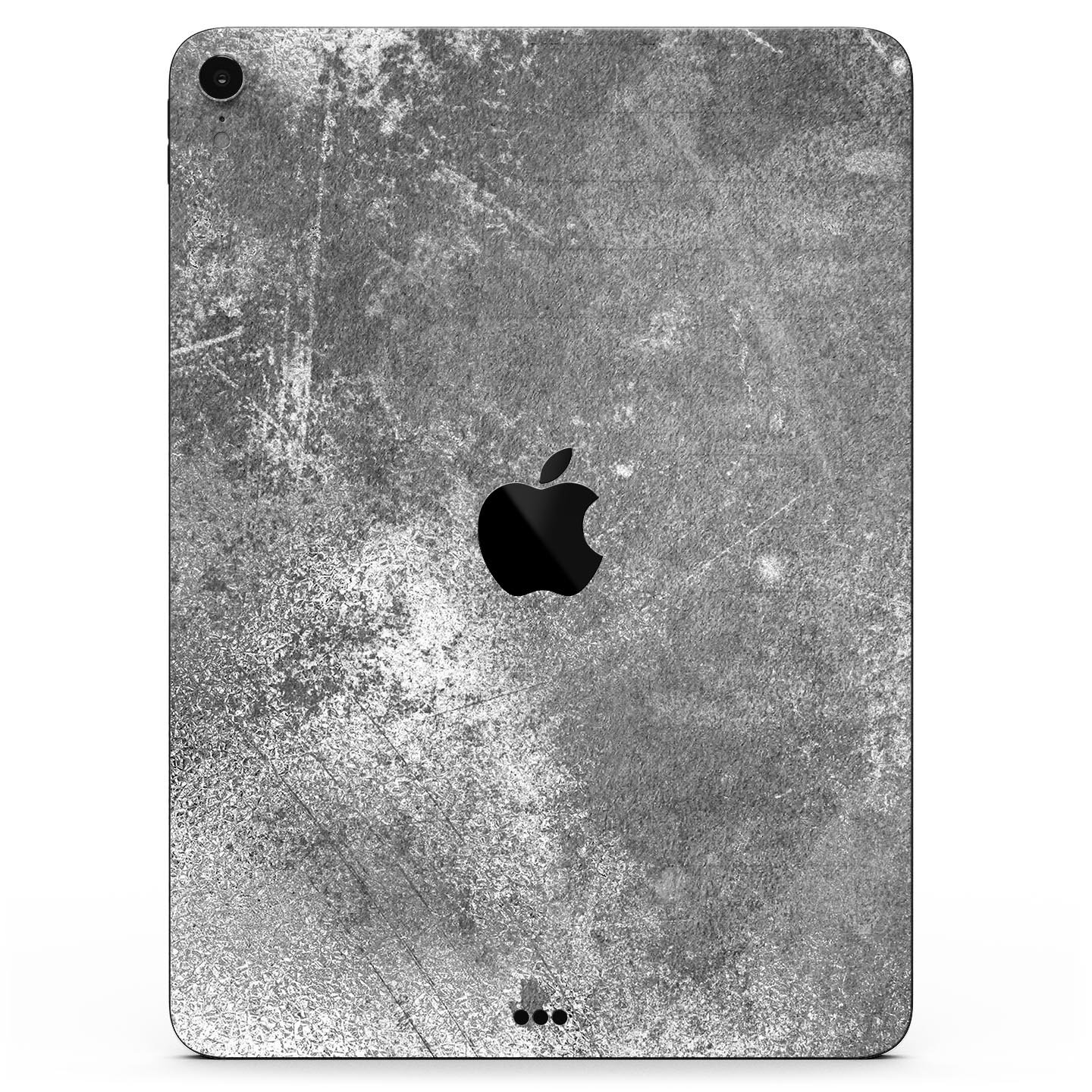 Distressed Silver Texture skin decal for Apple iPad, showcasing a sleek design and premium finish.