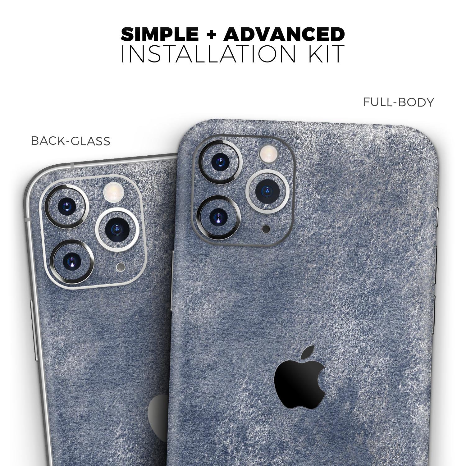 Distressed Silver Texture skin for Apple iPhone 11, showcasing a sleek design and premium vinyl material.