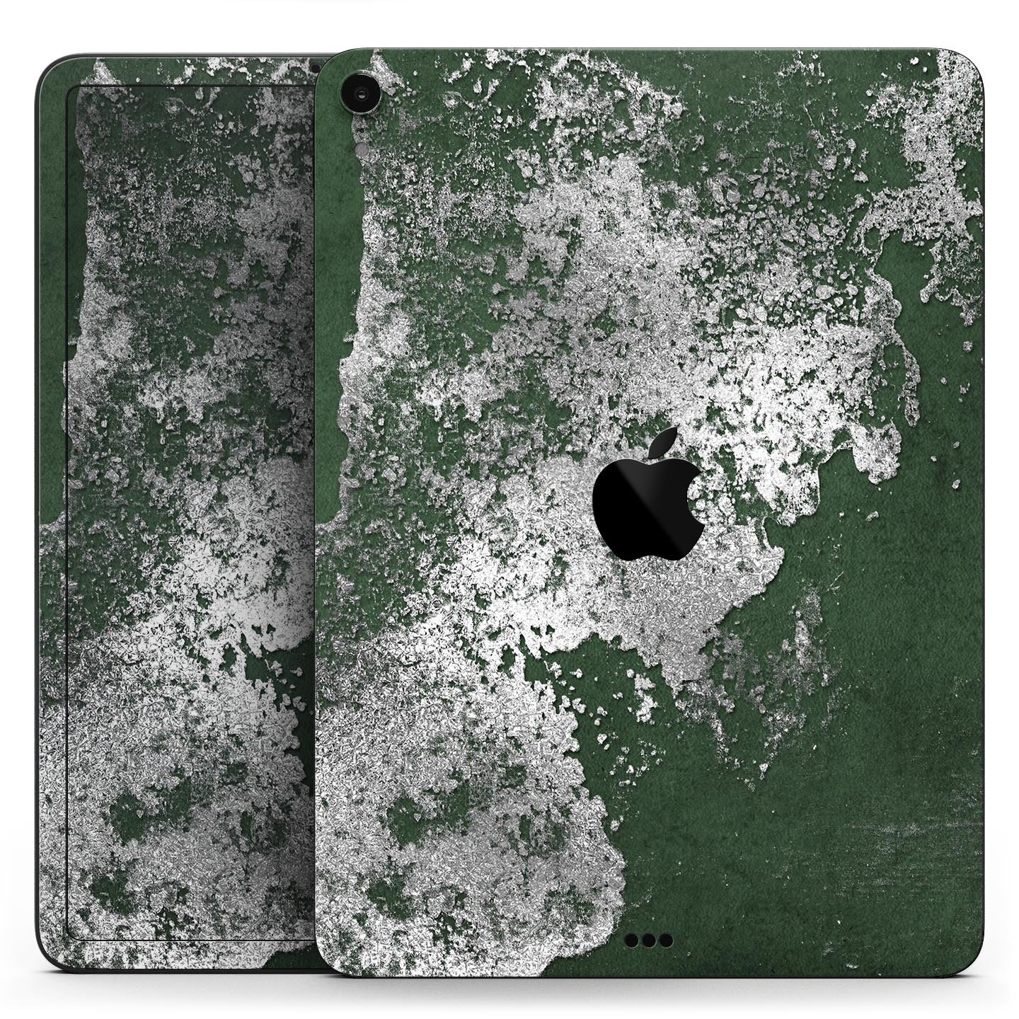 Distressed Silver Texture skin decal for Apple iPad, showcasing a sleek design and premium finish.