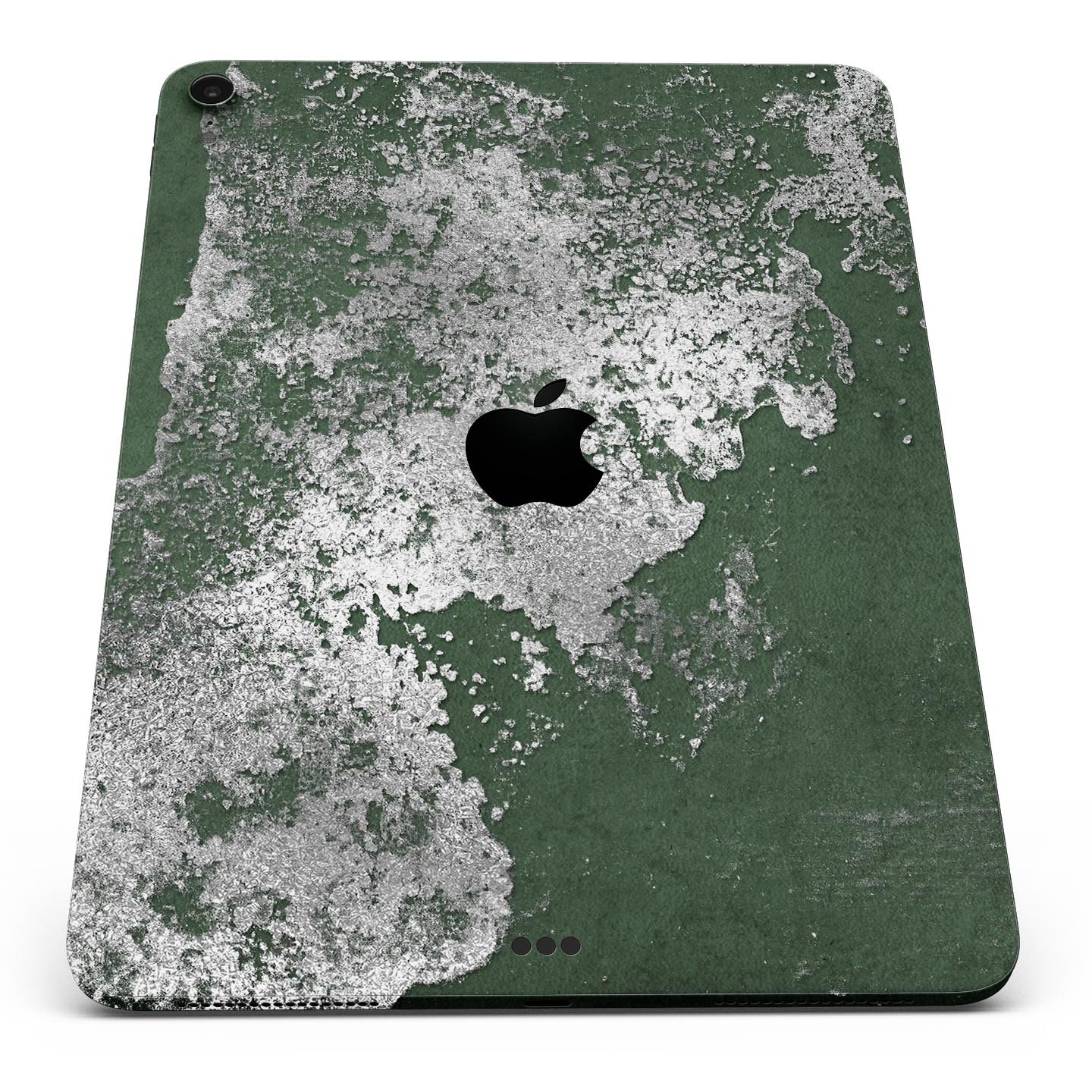 Distressed Silver Texture skin decal for Apple iPad, showcasing a sleek design and premium finish.