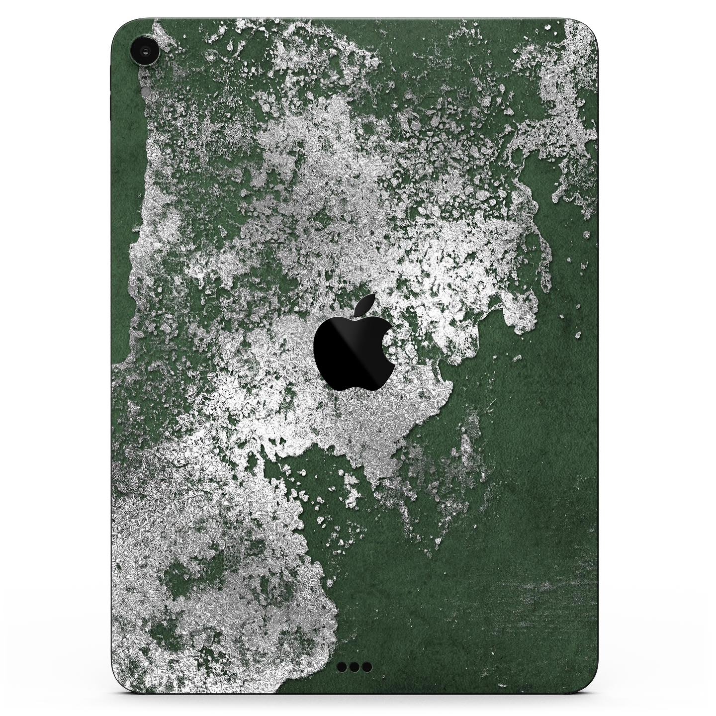 Distressed Silver Texture skin decal for Apple iPad, showcasing a sleek design and premium finish.