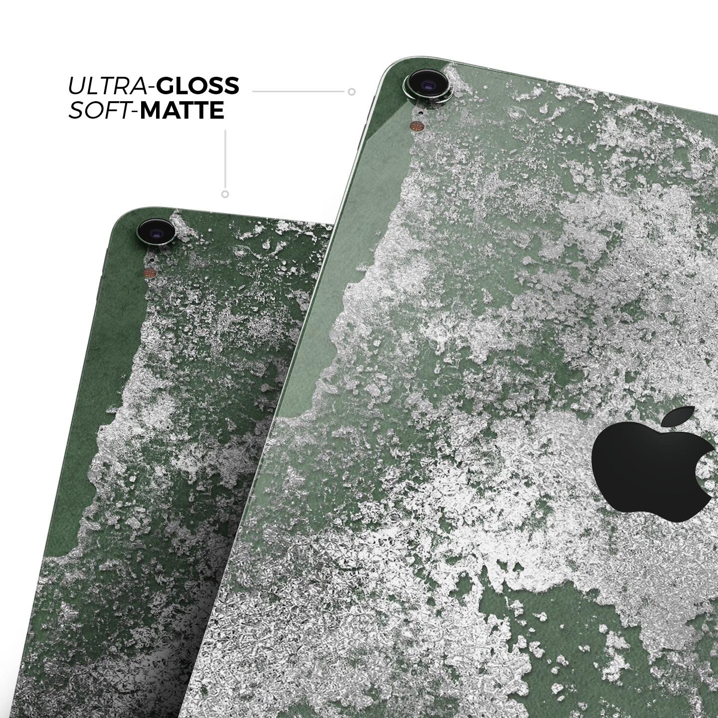 Distressed Silver Texture skin decal for Apple iPad, showcasing a sleek design and premium finish.