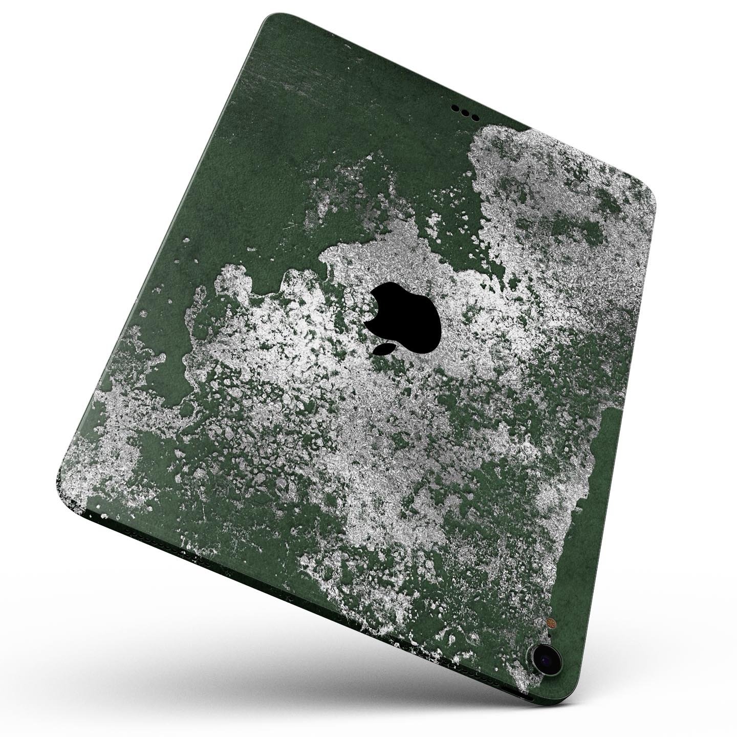 Distressed Silver Texture skin decal for Apple iPad, showcasing a sleek design and premium finish.