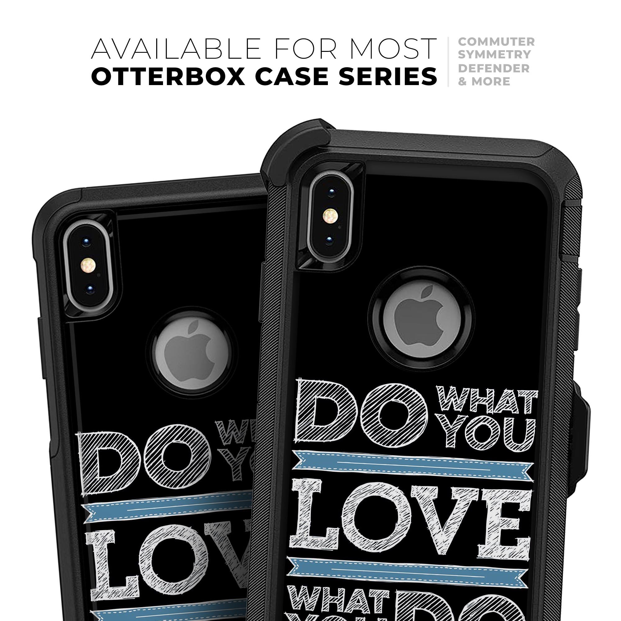 Do What You Love Skin Kit for iPhone OtterBox Cases featuring a vibrant design and ultra-thin protection.