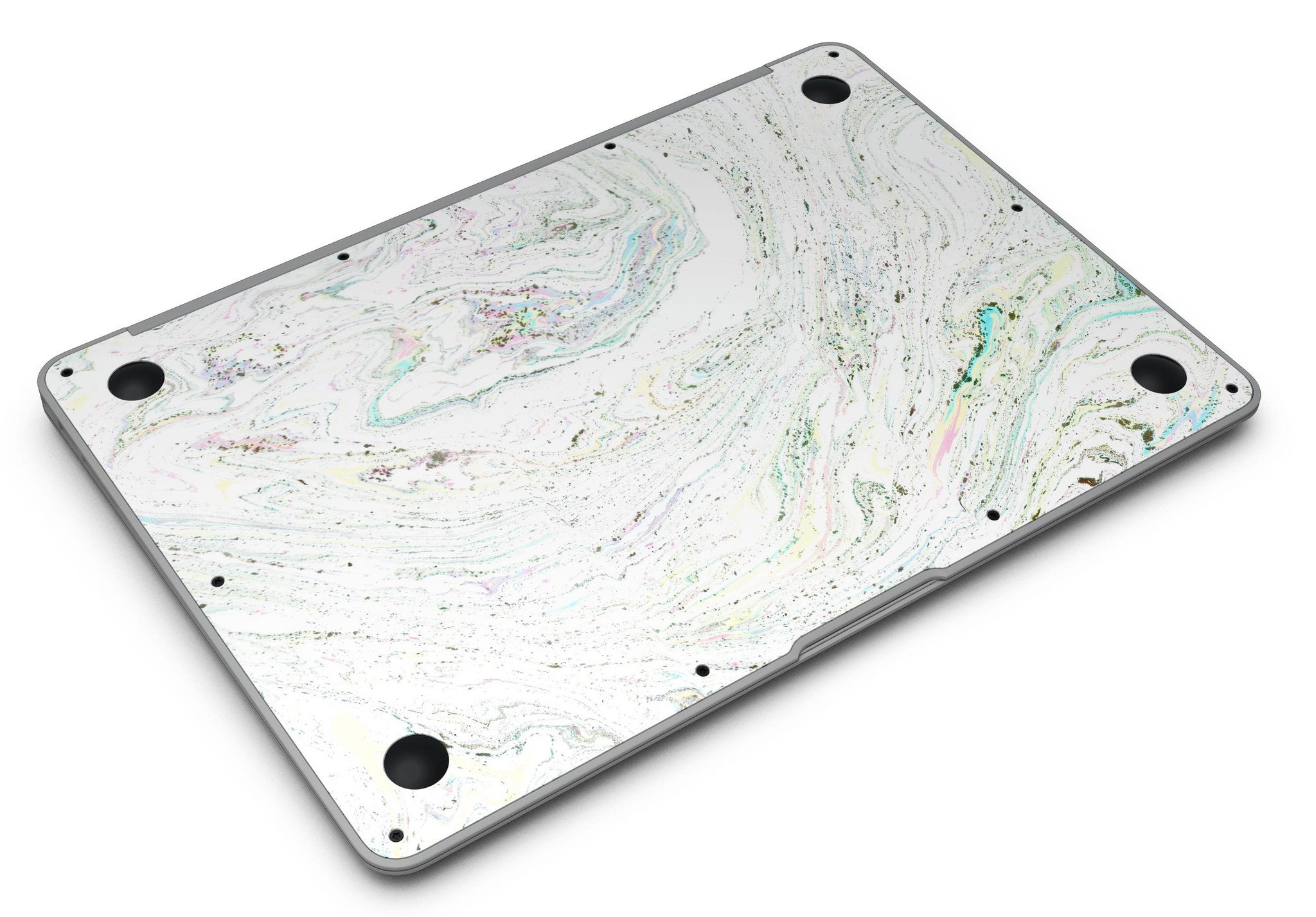 Dotted Mixtured Textured Marble Skin Kit for MacBook Air, showcasing a stylish marble design with a premium vinyl finish.