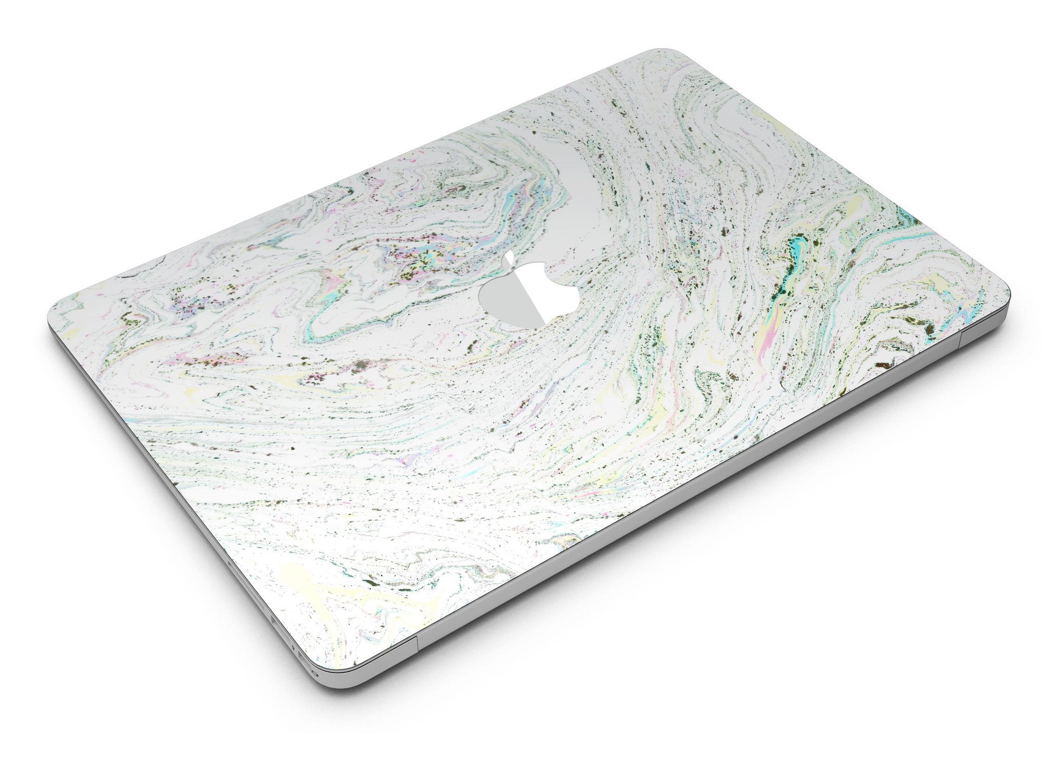 Dotted Mixtured Textured Marble Skin Kit for MacBook Air, showcasing a stylish marble design with a premium vinyl finish.