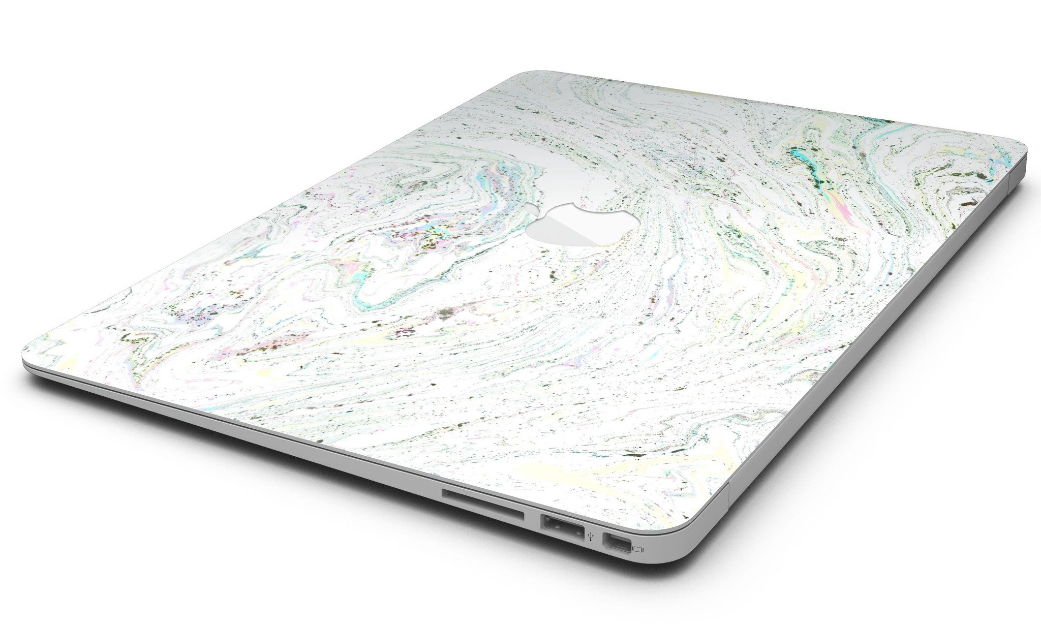 Dotted Mixtured Textured Marble Skin Kit for MacBook Air, showcasing a stylish marble design with a premium vinyl finish.