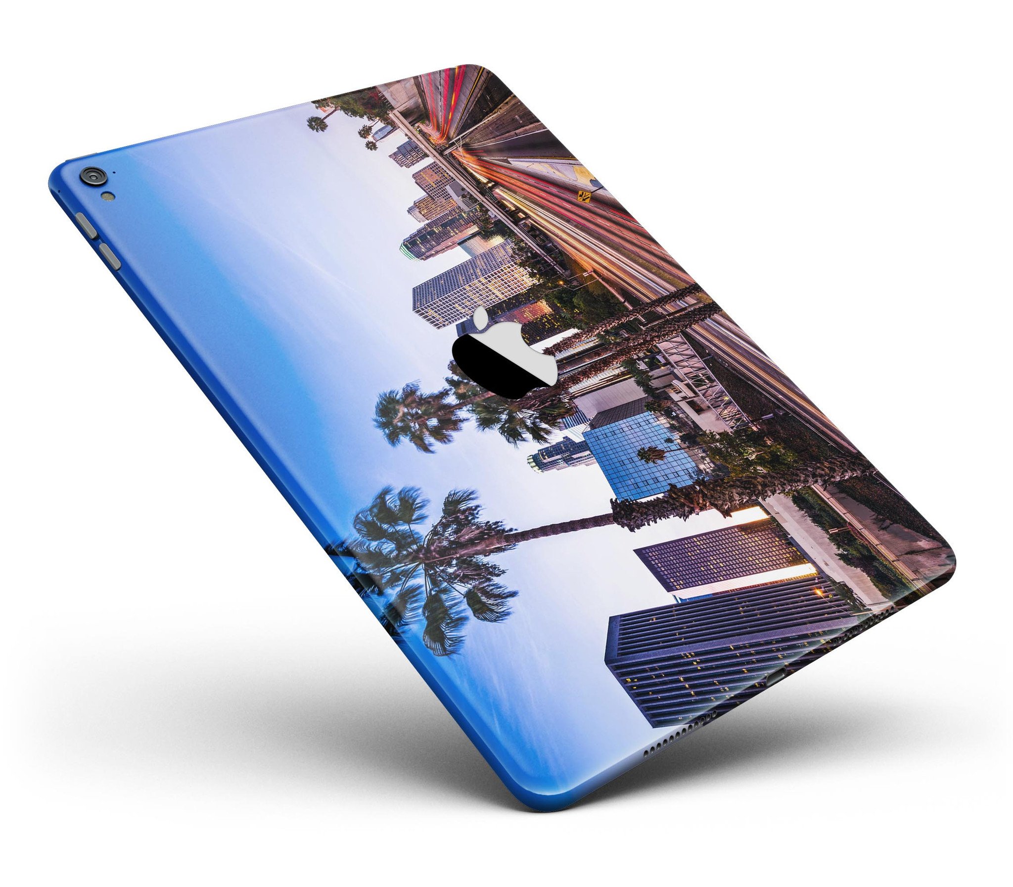 Downtown LA Life V2 Full Body Skin for iPad Pro, showcasing vibrant design and premium vinyl material.