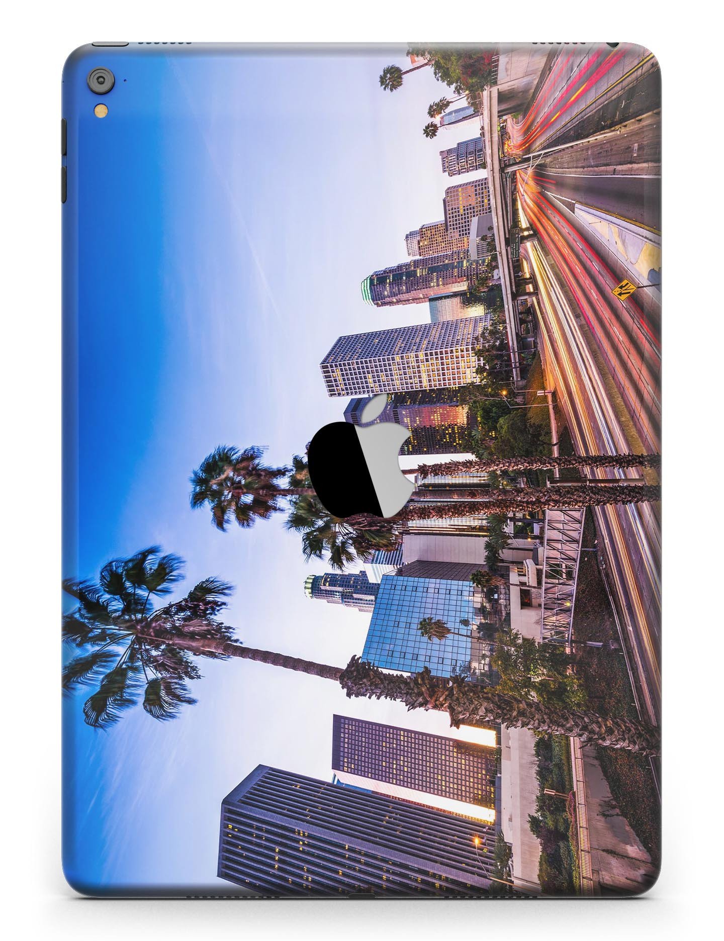 Downtown LA Life V2 Full Body Skin for iPad Pro, showcasing vibrant design and premium vinyl material.