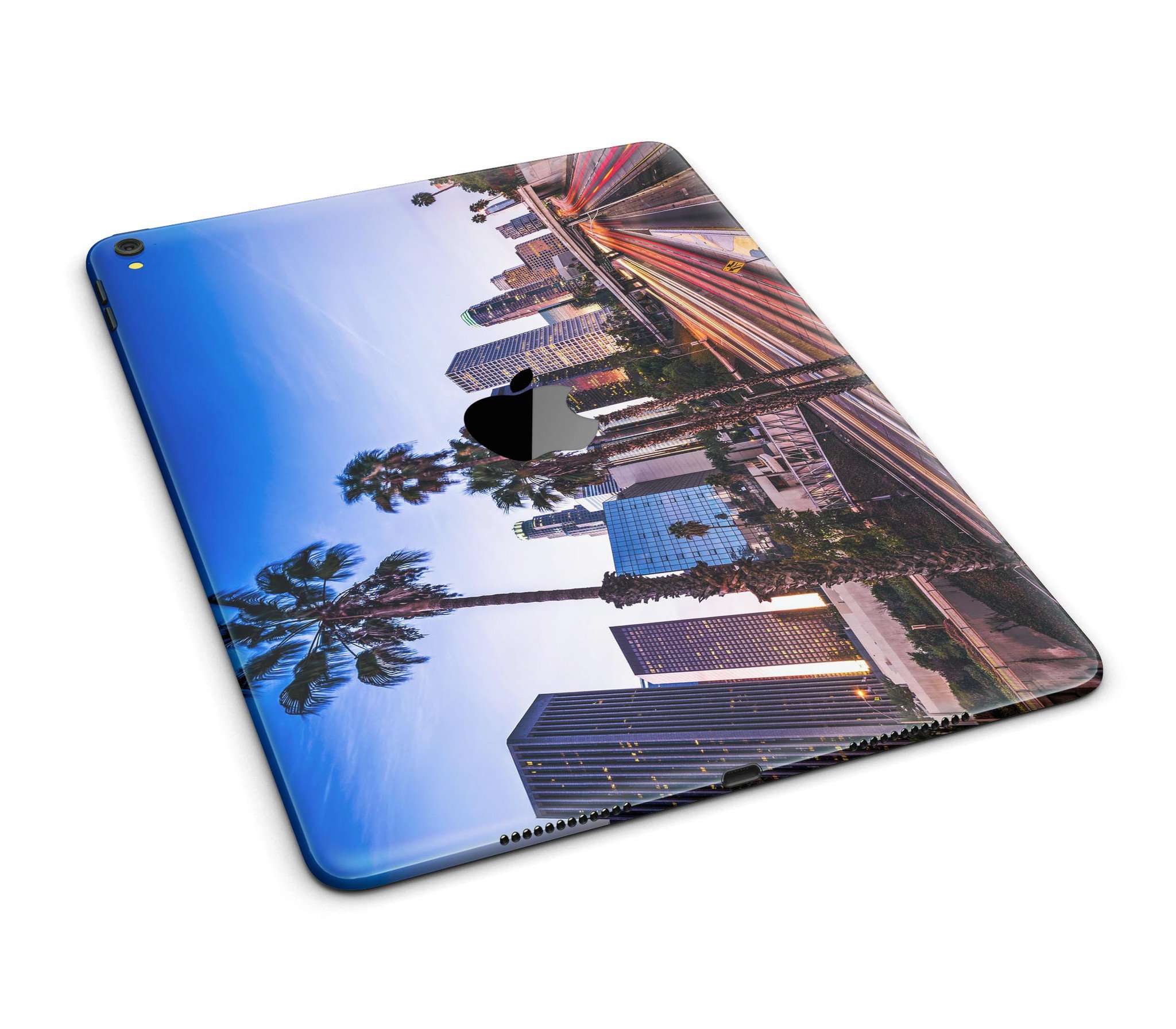 Downtown LA Life V2 Full Body Skin for iPad Pro, showcasing vibrant design and premium vinyl material.