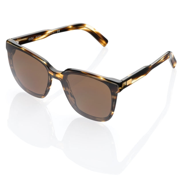 DP69 BOTTA DPS109-03 full-rimmed glasses in brown acetate, designed for women with a rectangular frame.