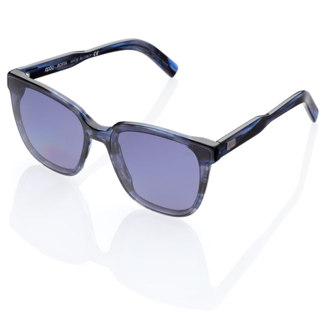 Stylish DP69 BOTTA DPS109-04 full-rimmed glasses in blue, designed for women with a modern rectangular shape.