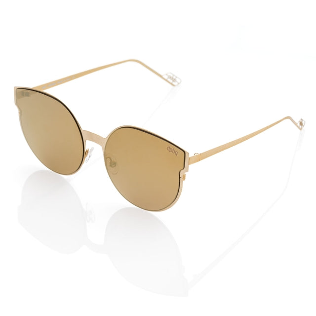 DP69 CARISMA DPS070-04 stylish round full-rimmed eyewear for women in elegant gold color.