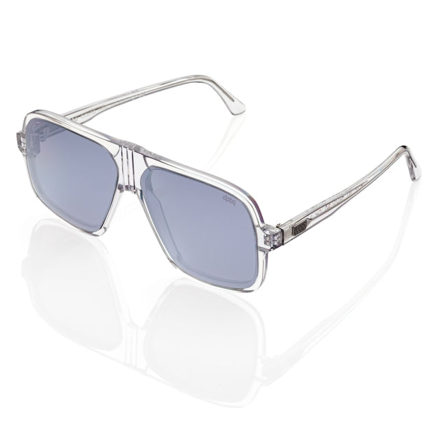 DP69 COLPO DPS149-05 full-rimmed cat eye glasses for men in transparent acetate.