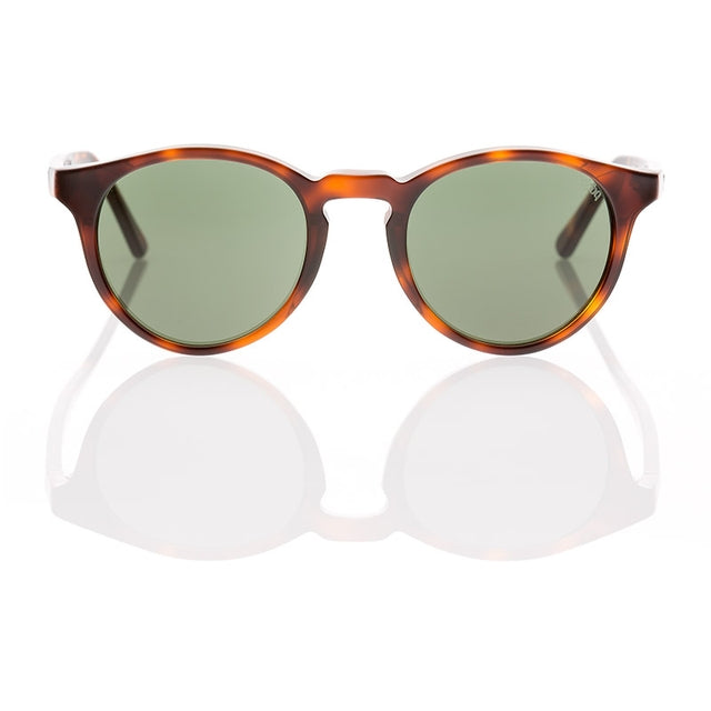 DP69 RETRO DPS014-20 unisex eyewear featuring a full-rimmed geometric brown acetate frame.