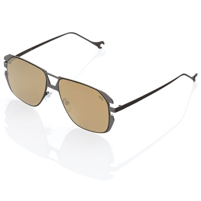 DP69 SGAMO DPS130-02 aviator sunglasses with a brown metal frame, designed for men, showcasing a stylish and durable design.