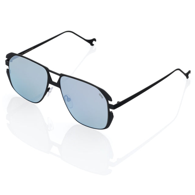 DP69 SGAMO DPS130-03 aviator glasses in black metal frame, designed for men with a full-rimmed structure.