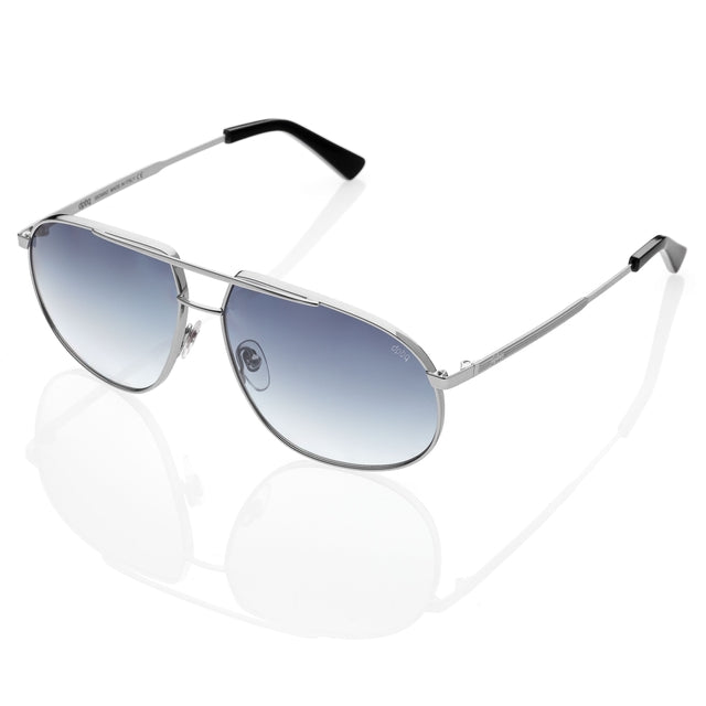 DP69 SICARIO DPS150-01 aviator sunglasses in silver metal frame, showcasing a stylish and modern design for men.