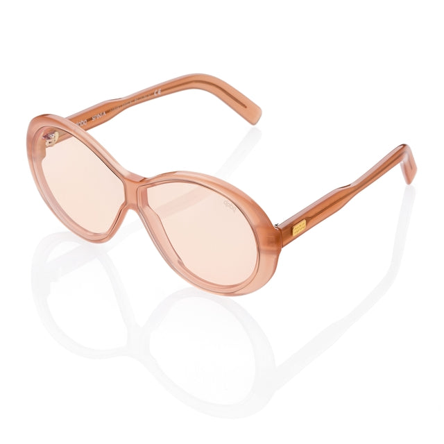 DP69 SPINTA DPS148-04 women's glasses in brown acetate with a full-rimmed oval design.