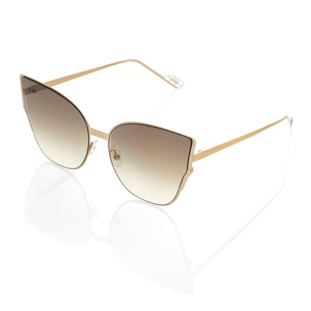 DP69 TIGRA DPS071-01 full-rimmed geometric eyewear for women in elegant gold color.