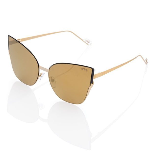 DP69 TIGRA DPS071-08 full-rimmed geometric frame in gold, designed for women, showcasing its elegant and stylish appearance.