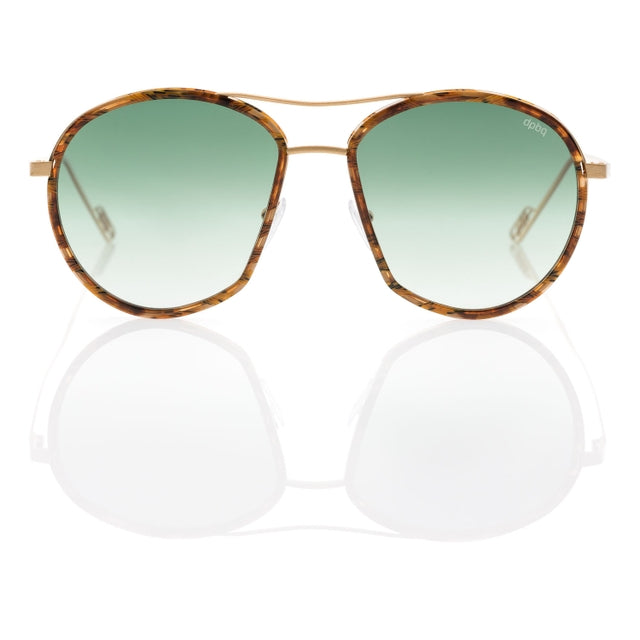 DP69 VASTO HIGH DPS064-53 eyewear featuring a full-rimmed round frame in gold, suitable for unisex wear.