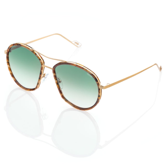 DP69 VASTO HIGH DPS064-53 eyewear featuring a full-rimmed round frame in gold, suitable for unisex wear.