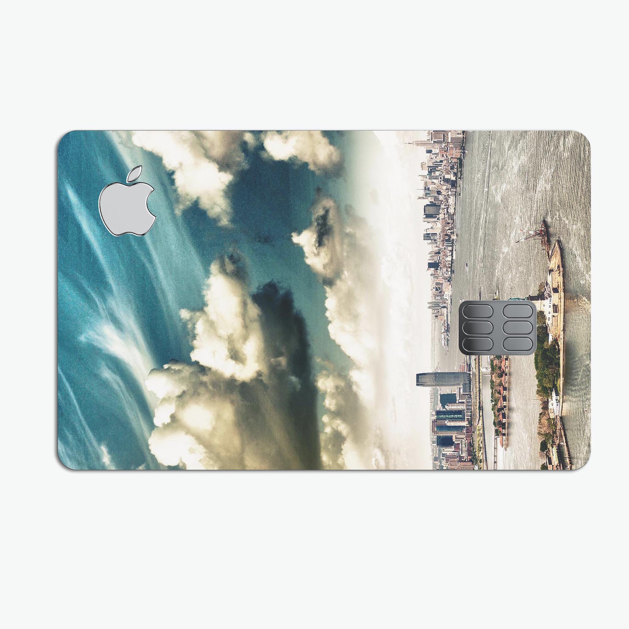 Drama NYC Premium Protective Decal Skin-Kit for Apple Card, showcasing its sleek design and high-quality vinyl material.