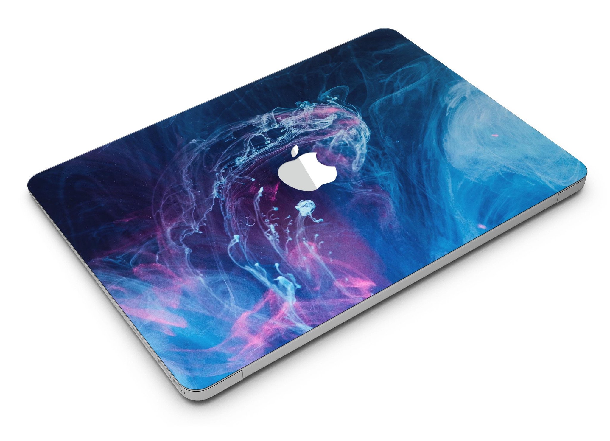 Dream Blue Cloud MacBook Air Skin Kit showcasing vibrant blue cloud design on premium vinyl.