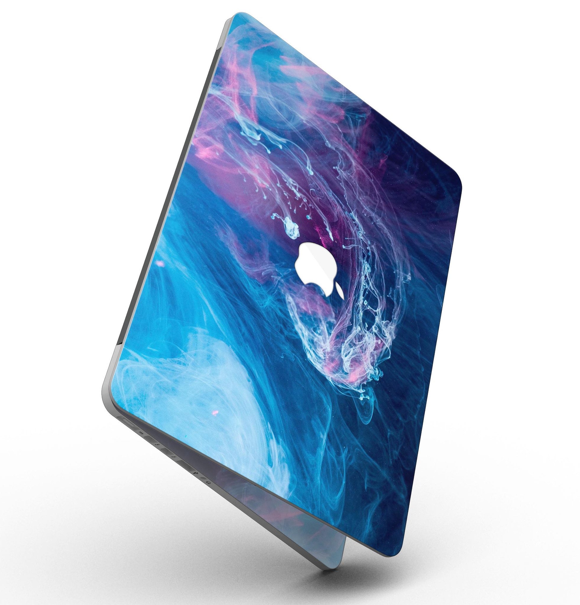 Dream Blue Cloud skin for MacBook Pro with Retina Display, showcasing vibrant blue cloud design and premium vinyl material.