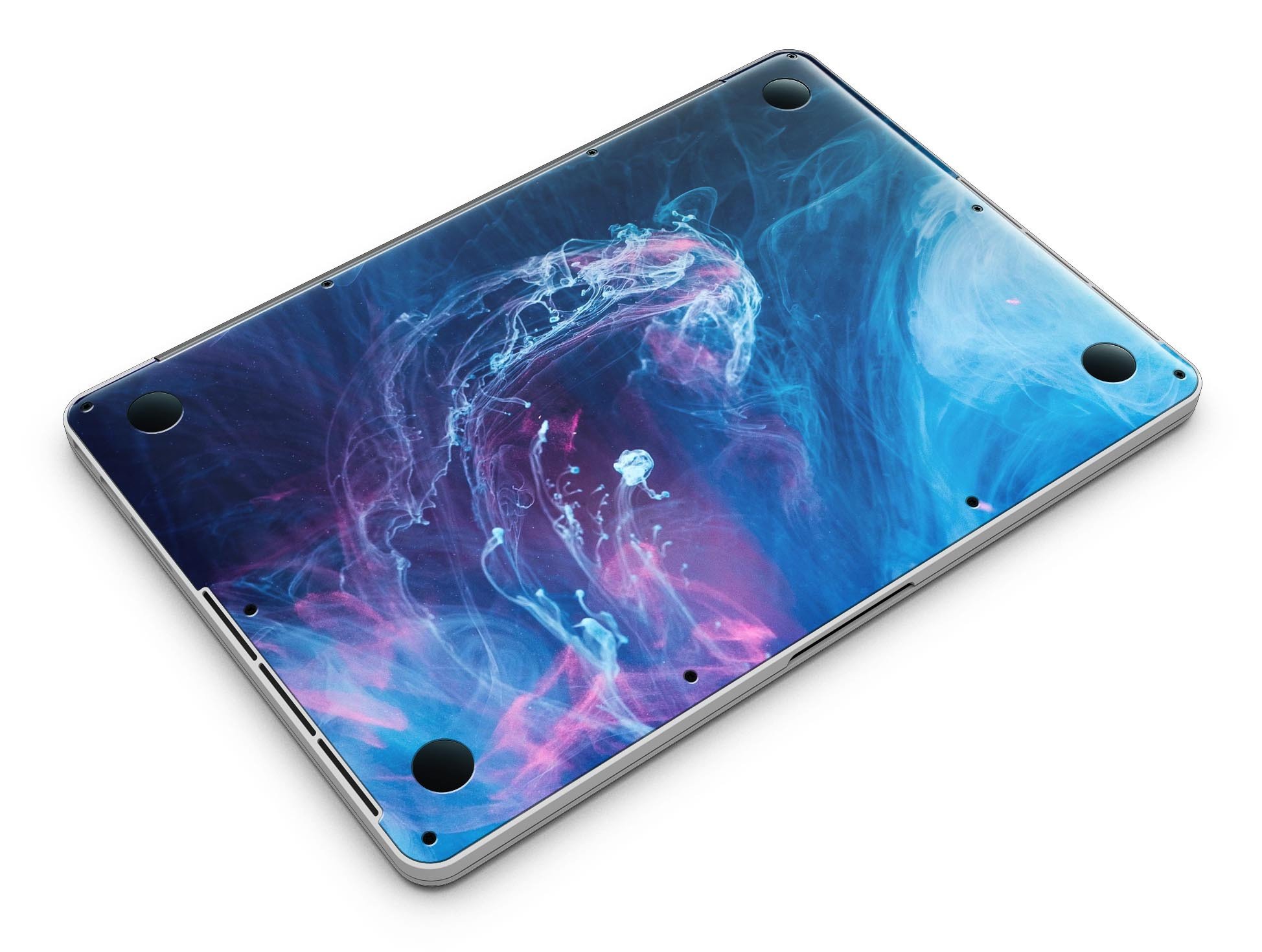 Dream Blue Cloud skin for MacBook Pro with Retina Display, showcasing vibrant blue cloud design and premium vinyl material.