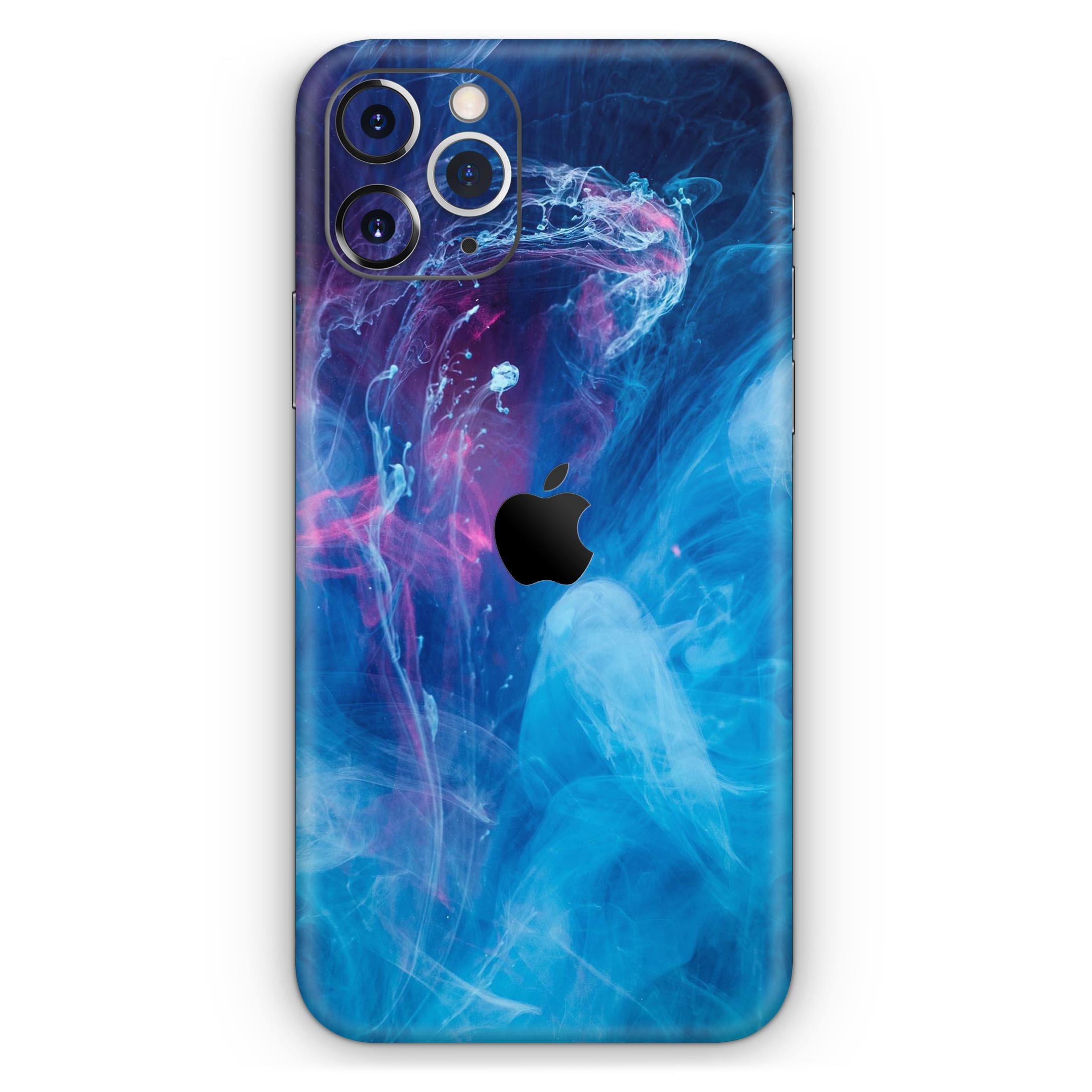 Dream Blue Cloud Skin-Kit for Apple iPhone 13, showcasing a vibrant blue cloud design on a sleek vinyl surface.