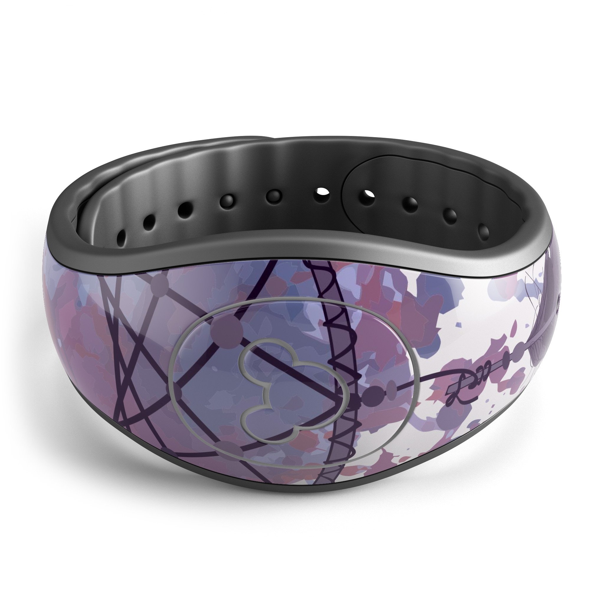 Dreamcatcher Splatter decal skin wrap kit for Disney Magic Band, showcasing vibrant colors and intricate design.