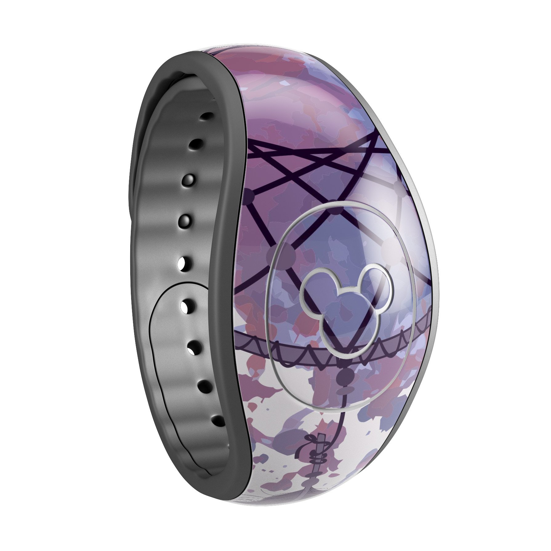 Dreamcatcher Splatter decal skin wrap kit for Disney Magic Band, showcasing vibrant colors and intricate design.