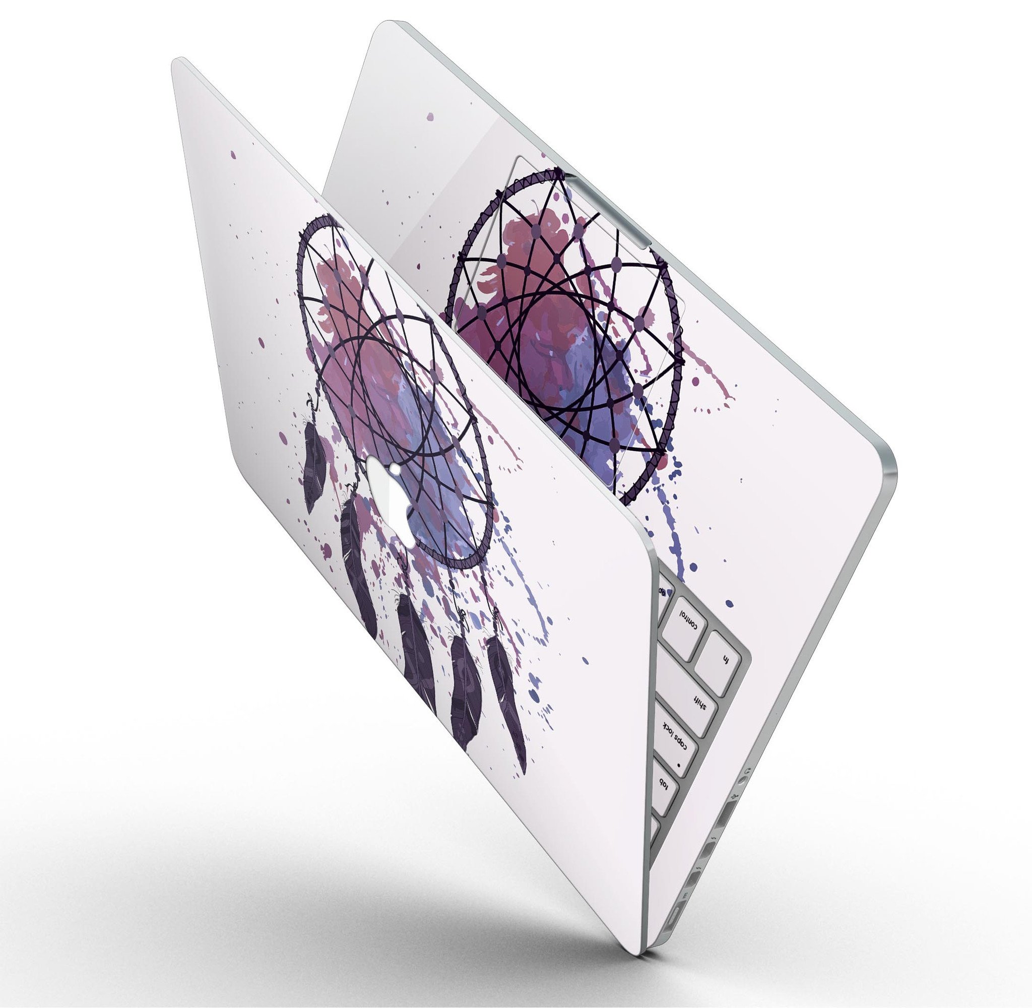 Dreamcatcher Splatter skin for MacBook Pro with Retina Display, showcasing vibrant colors and unique design.