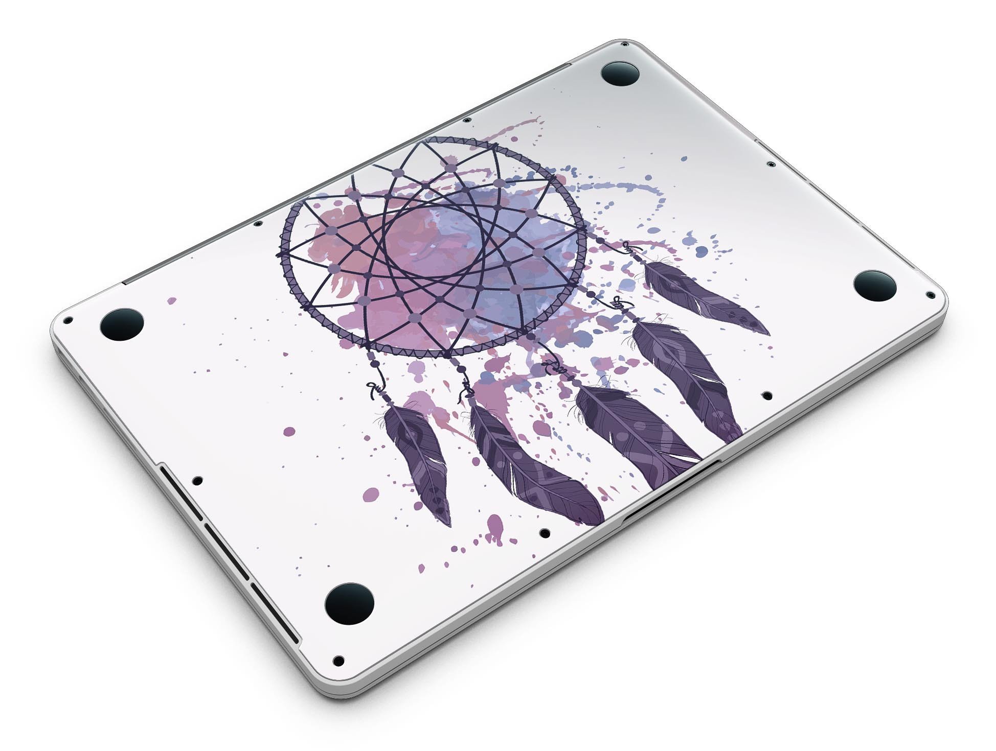 Dreamcatcher Splatter skin for MacBook Pro with Retina Display, showcasing vibrant colors and unique design.