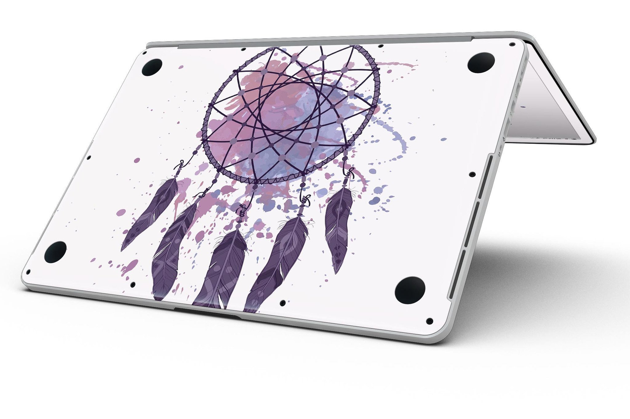 Dreamcatcher Splatter skin for MacBook Pro with Retina Display, showcasing vibrant colors and unique design.