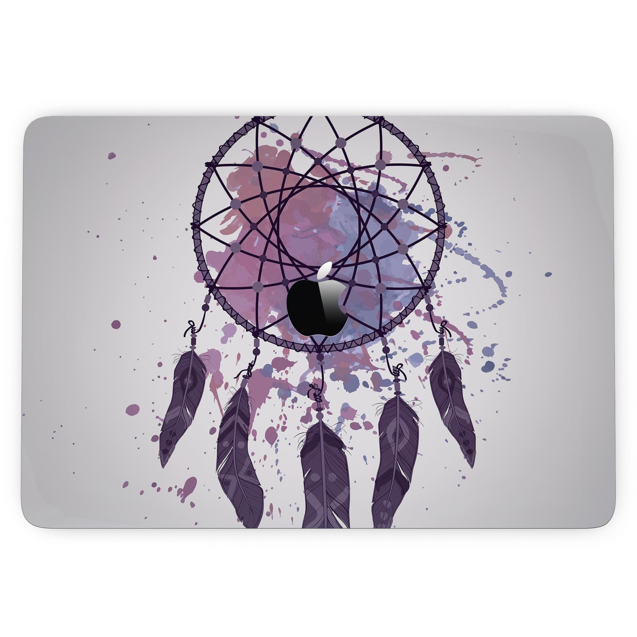 Dreamcatcher Splatter skin kit for MacBook Pro with Touch Bar, showcasing vibrant colors and unique design.