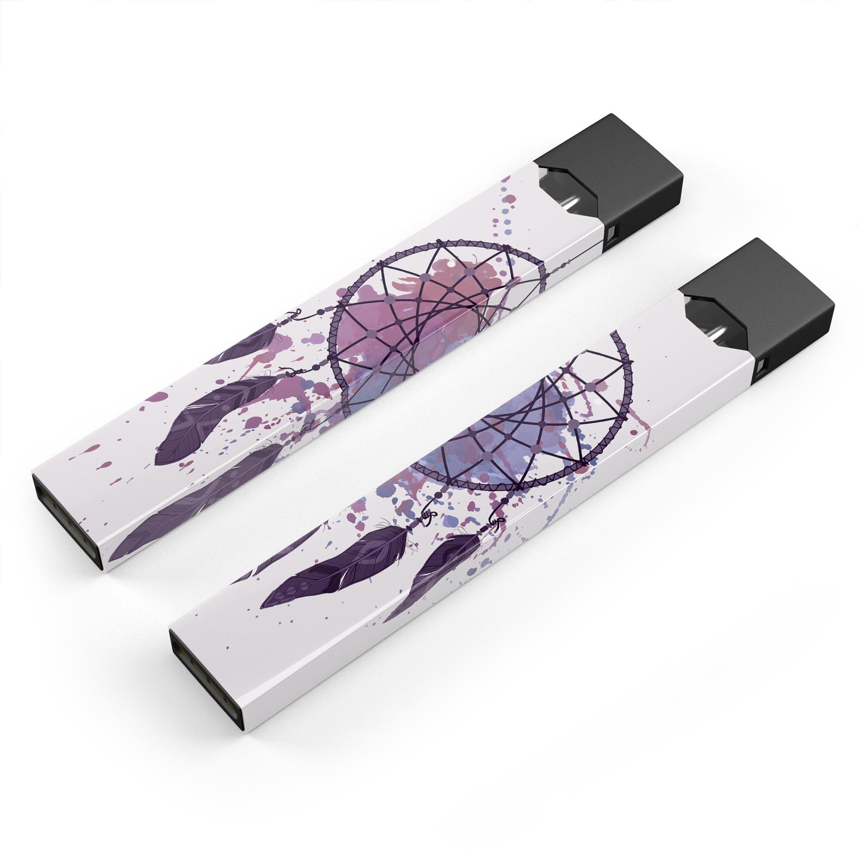 Dreamcatcher Splatter premium decal skin for JUUL device, showcasing vibrant colors and intricate design.